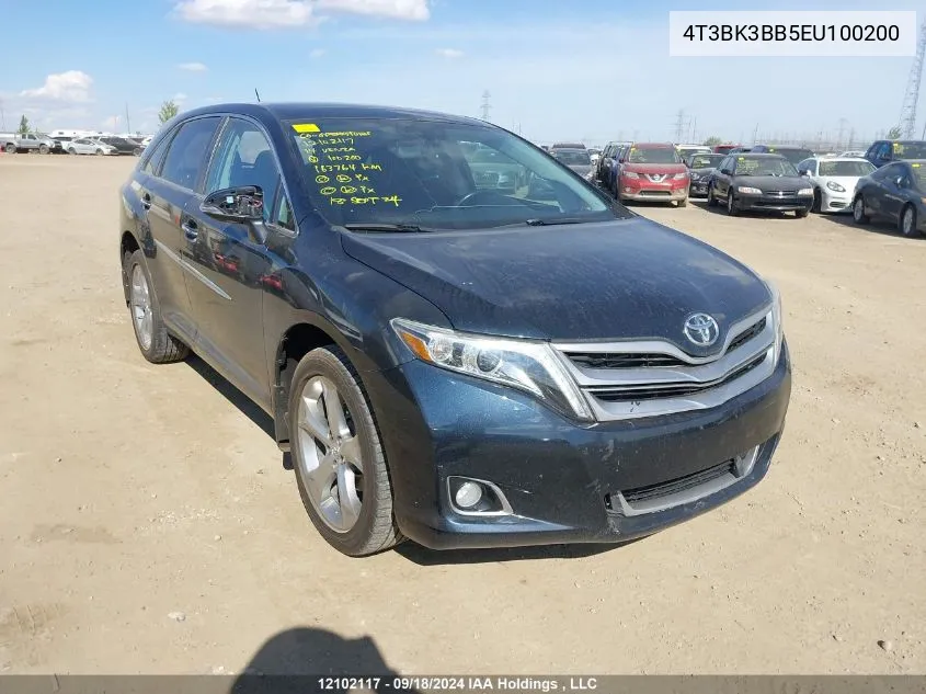 4T3BK3BB5EU100200 2014 Toyota Venza Le/Xle/Limited