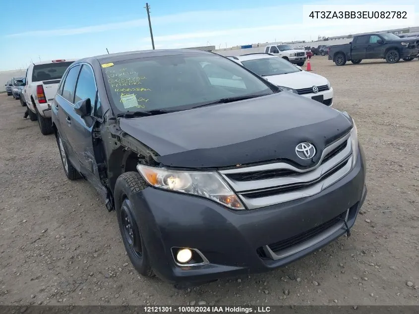 2014 Toyota Venza VIN: 4T3ZA3BB3EU082782 Lot: 12121301