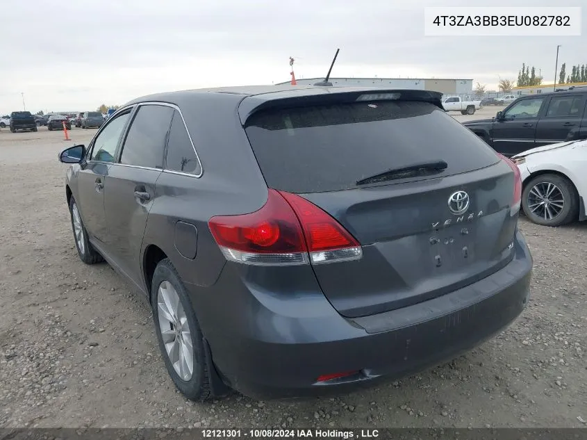 2014 Toyota Venza VIN: 4T3ZA3BB3EU082782 Lot: 12121301