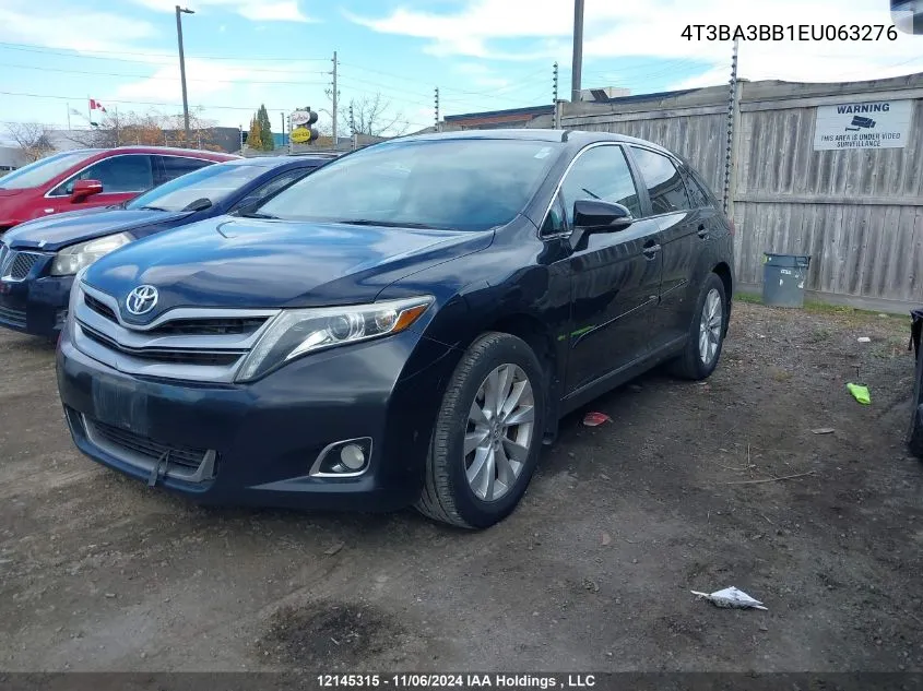 2014 Toyota Venza VIN: 4T3BA3BB1EU063276 Lot: 12145315