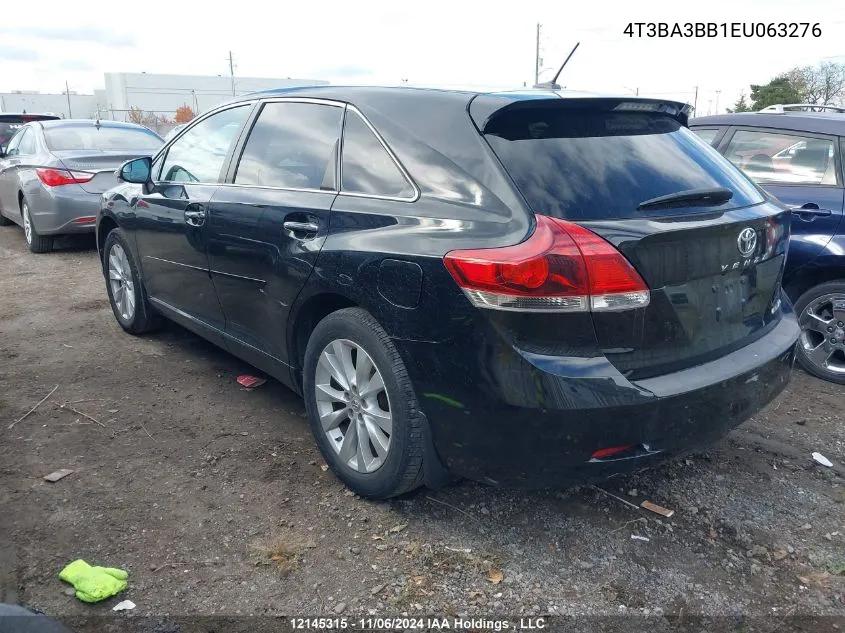 2014 Toyota Venza VIN: 4T3BA3BB1EU063276 Lot: 12145315