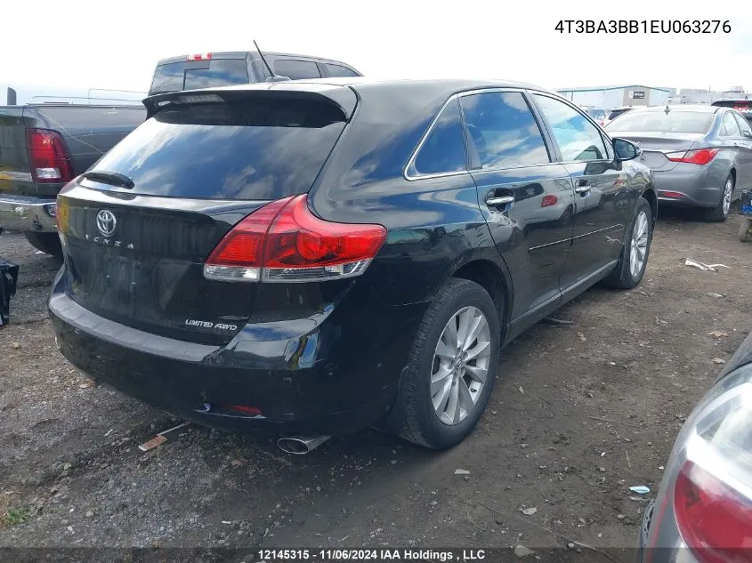 2014 Toyota Venza VIN: 4T3BA3BB1EU063276 Lot: 12145315