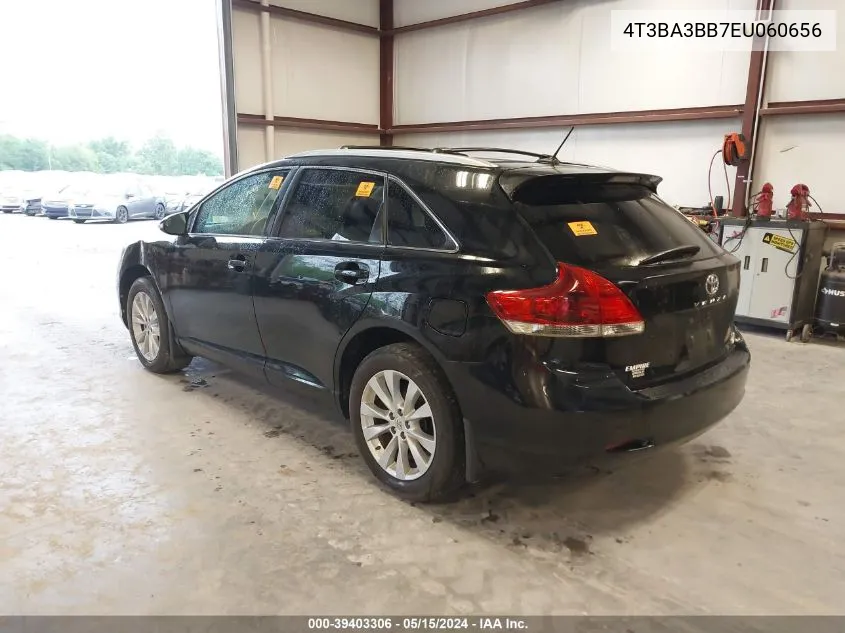 2014 Toyota Venza Le VIN: 4T3BA3BB7EU060656 Lot: 39403306