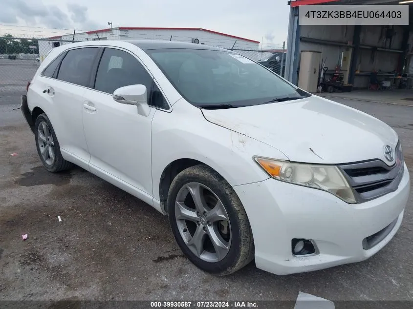 2014 Toyota Venza Le V6 VIN: 4T3ZK3BB4EU064403 Lot: 39930587