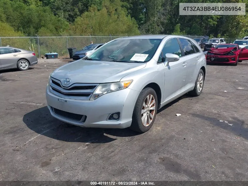 4T3ZA3BB4EU086954 2014 Toyota Venza Le