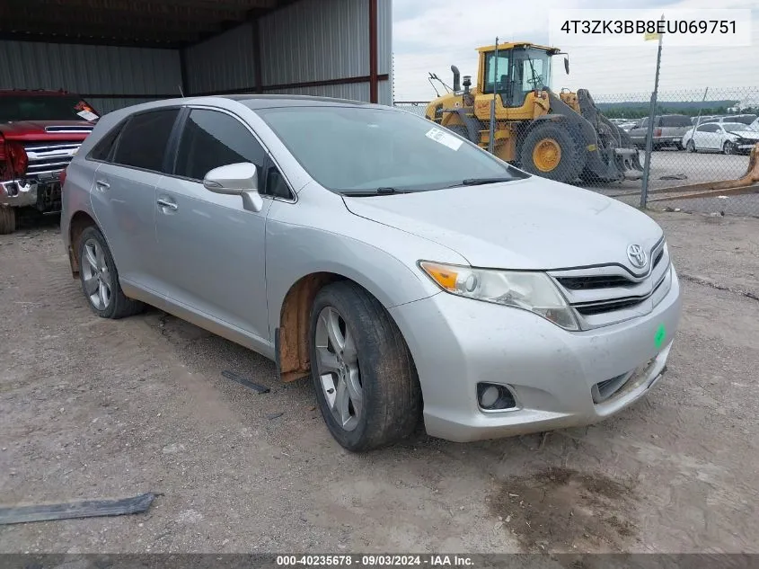 4T3ZK3BB8EU069751 2014 Toyota Venza Xle V6