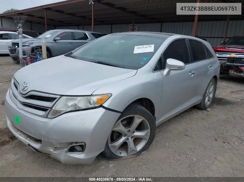 4T3ZK3BB8EU069751 2014 Toyota Venza Xle V6