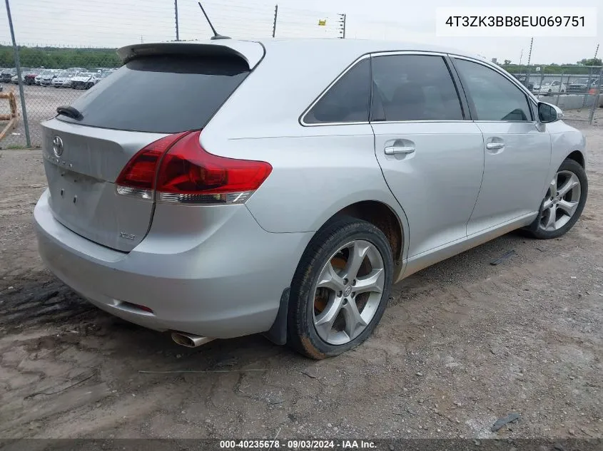 2014 Toyota Venza Xle V6 VIN: 4T3ZK3BB8EU069751 Lot: 40235678