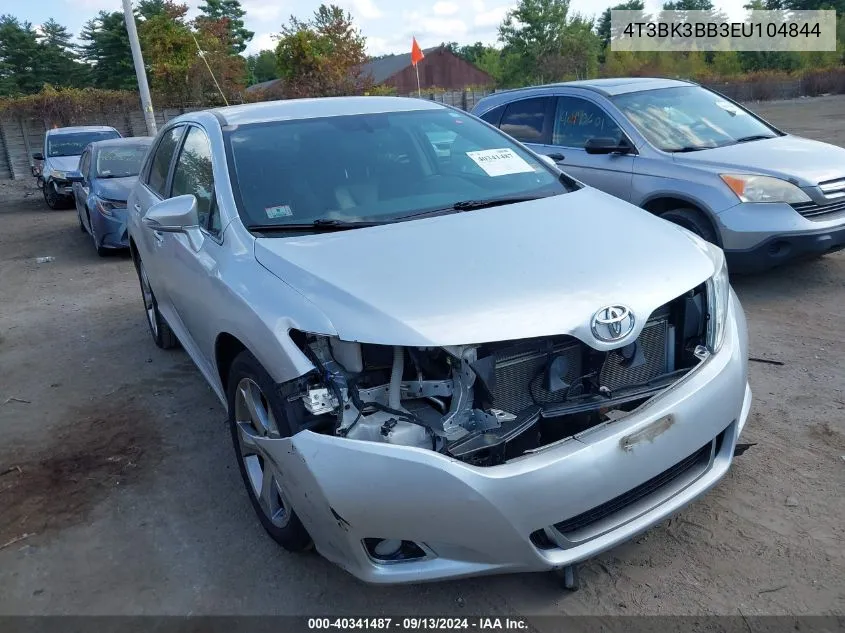 4T3BK3BB3EU104844 2014 Toyota Venza Xle V6