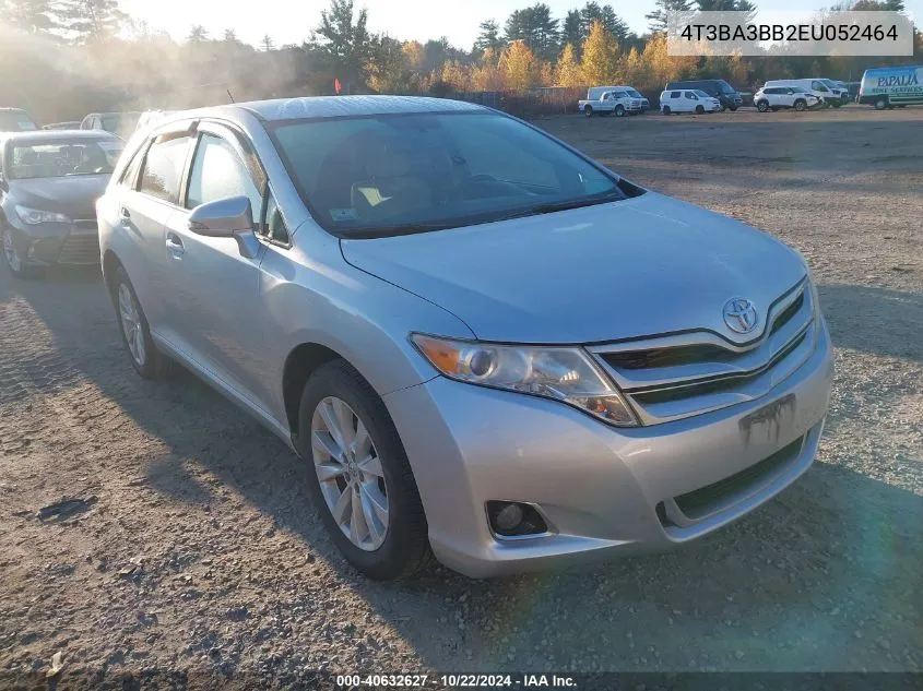 2014 Toyota Venza Le VIN: 4T3BA3BB2EU052464 Lot: 40632627