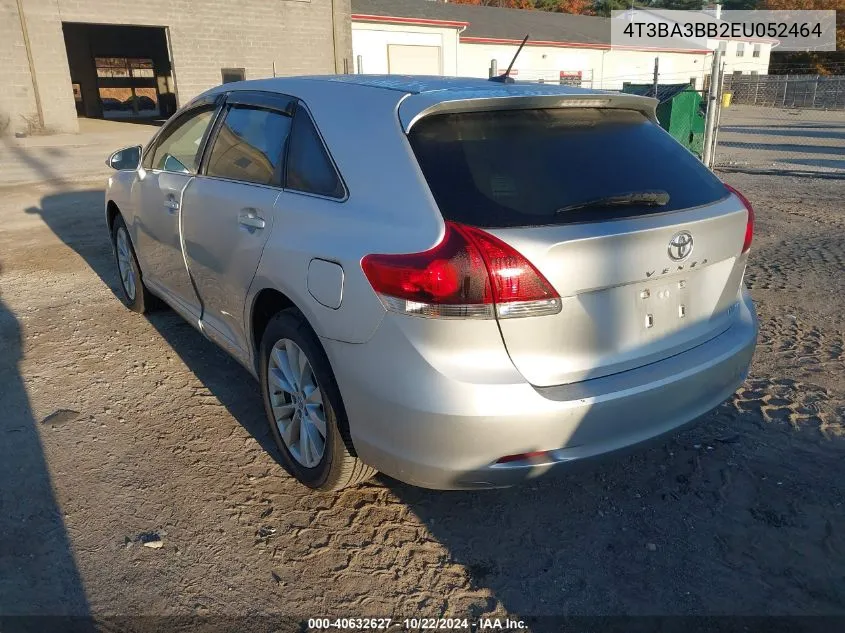 2014 Toyota Venza Le VIN: 4T3BA3BB2EU052464 Lot: 40632627