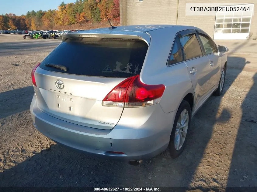 2014 Toyota Venza Le VIN: 4T3BA3BB2EU052464 Lot: 40632627