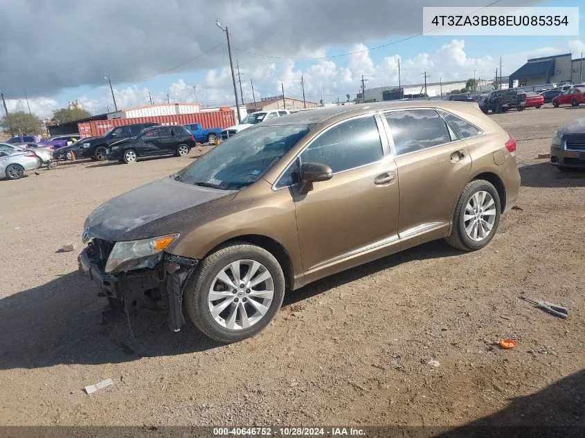 2014 Toyota Venza Le VIN: 4T3ZA3BB8EU085354 Lot: 40646752