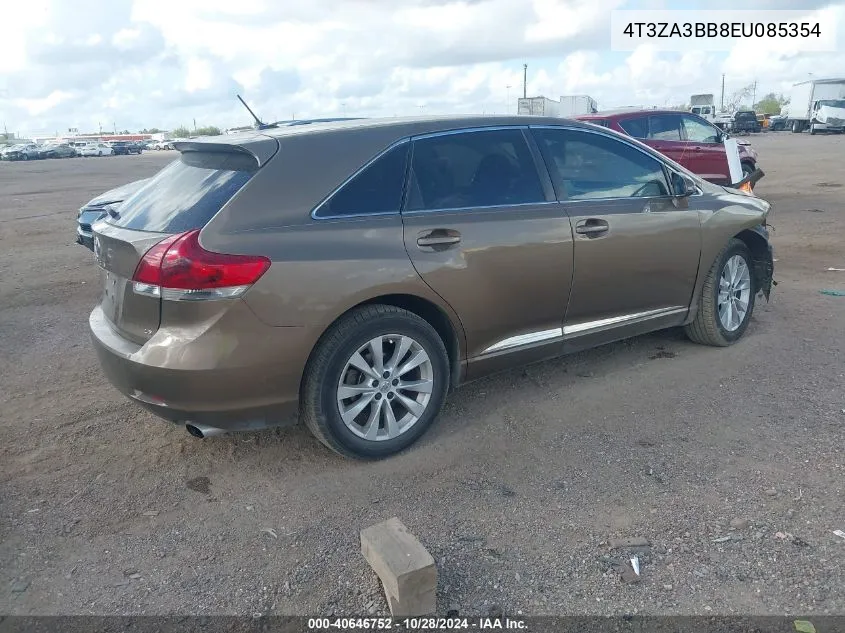 2014 Toyota Venza Le VIN: 4T3ZA3BB8EU085354 Lot: 40646752