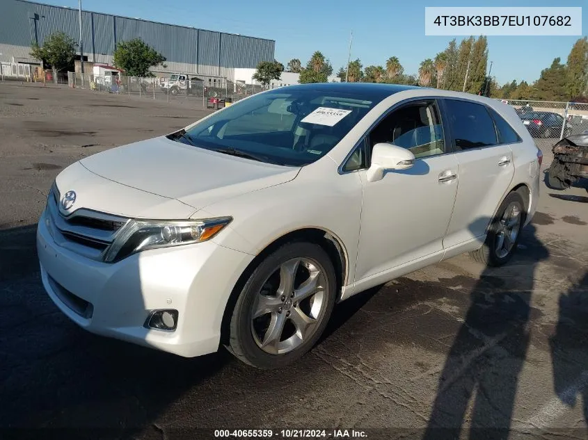 2014 Toyota Venza Le/Xle/Limited VIN: 4T3BK3BB7EU107682 Lot: 40655359