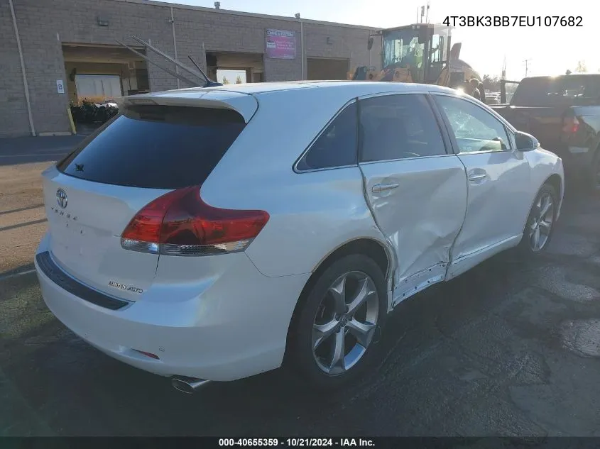 2014 Toyota Venza Le/Xle/Limited VIN: 4T3BK3BB7EU107682 Lot: 40655359