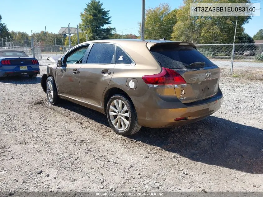 2014 Toyota Venza Le VIN: 4T3ZA3BB1EU083140 Lot: 40662255