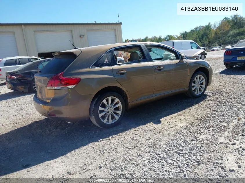 2014 Toyota Venza Le VIN: 4T3ZA3BB1EU083140 Lot: 40662255