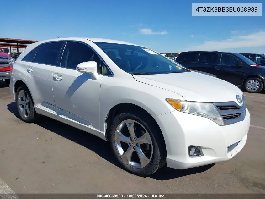 2014 Toyota Venza Le V6 VIN: 4T3ZK3BB3EU068989 Lot: 40668928