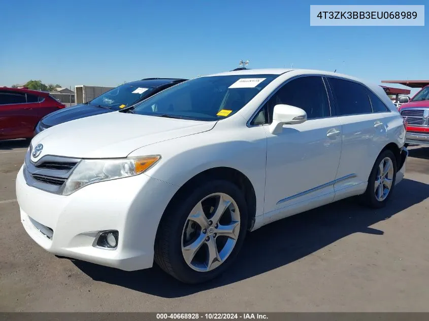 2014 Toyota Venza Le V6 VIN: 4T3ZK3BB3EU068989 Lot: 40668928