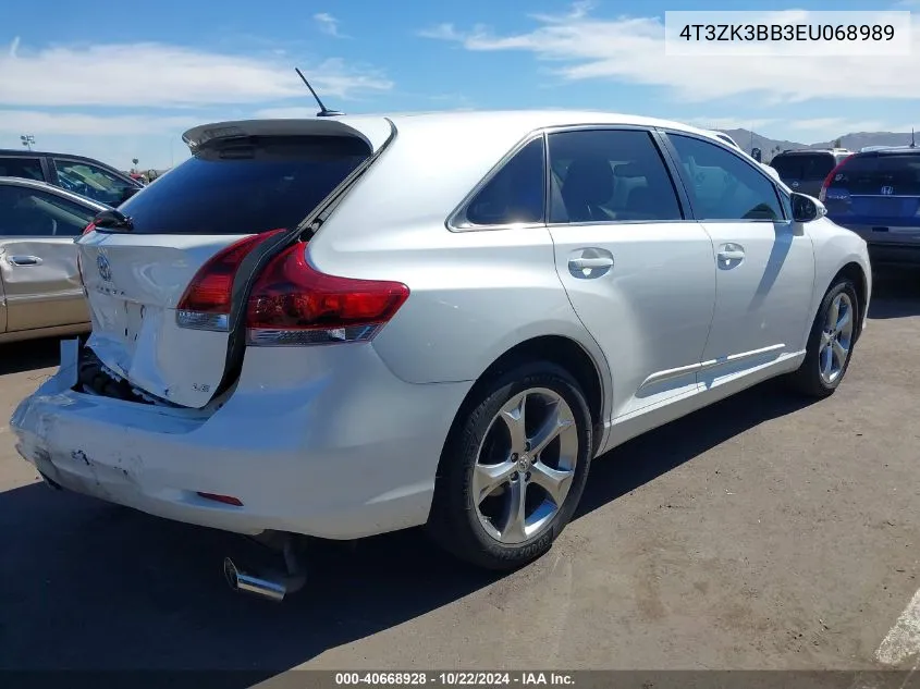 2014 Toyota Venza Le V6 VIN: 4T3ZK3BB3EU068989 Lot: 40668928