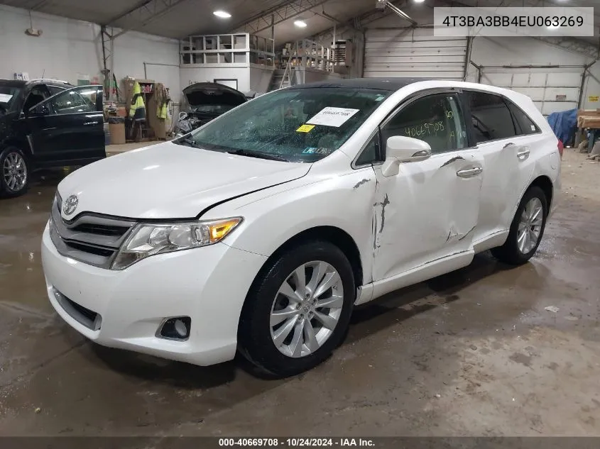 2014 Toyota Venza Le/Xle VIN: 4T3BA3BB4EU063269 Lot: 40669708