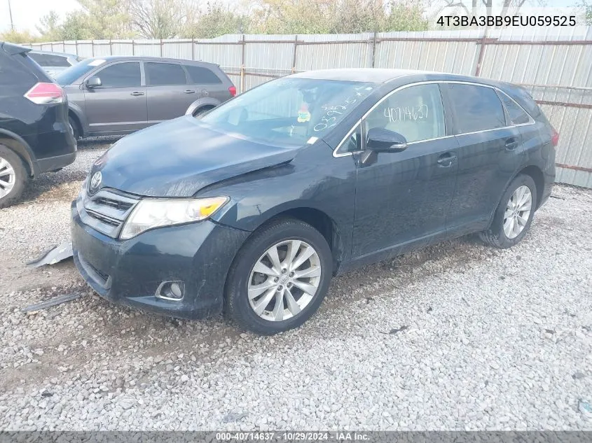 2014 Toyota Venza Le VIN: 4T3BA3BB9EU059525 Lot: 40714637