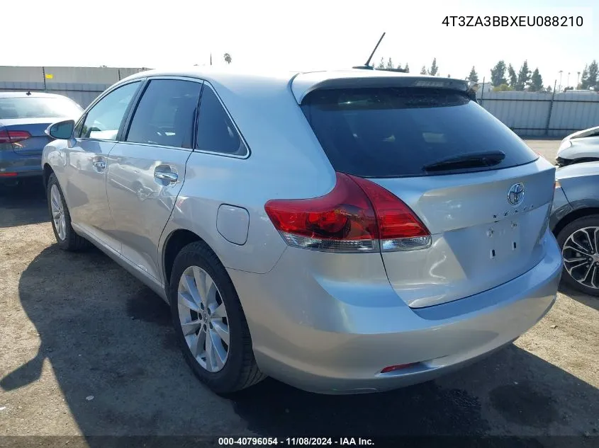 2014 Toyota Venza Xle VIN: 4T3ZA3BBXEU088210 Lot: 40796054