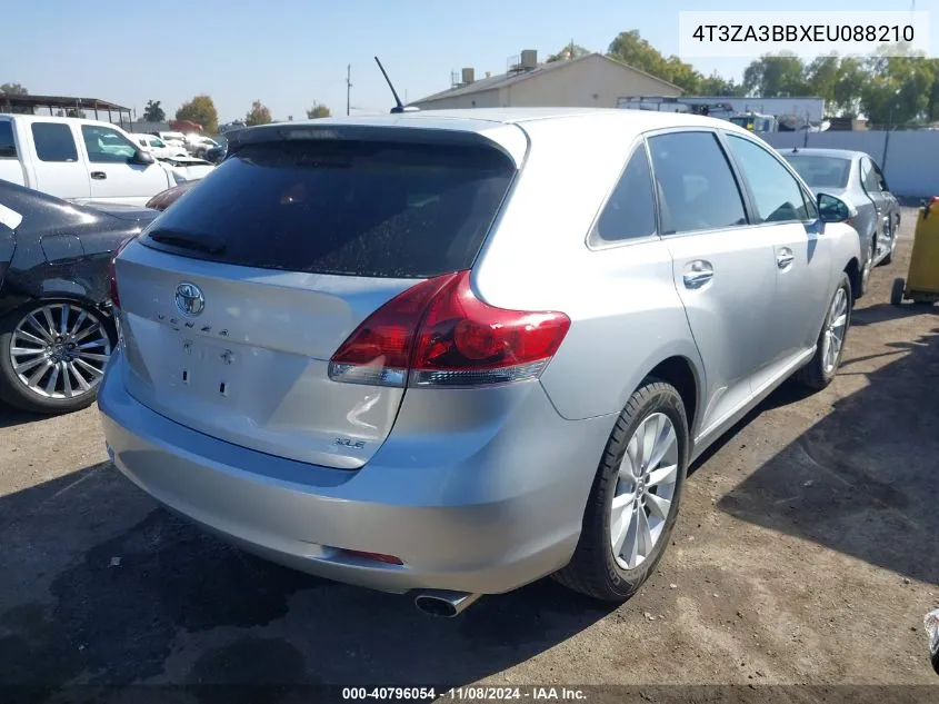 2014 Toyota Venza Xle VIN: 4T3ZA3BBXEU088210 Lot: 40796054