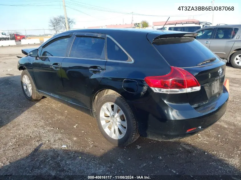 2014 Toyota Venza Le VIN: 4T3ZA3BB6EU087068 Lot: 40816117