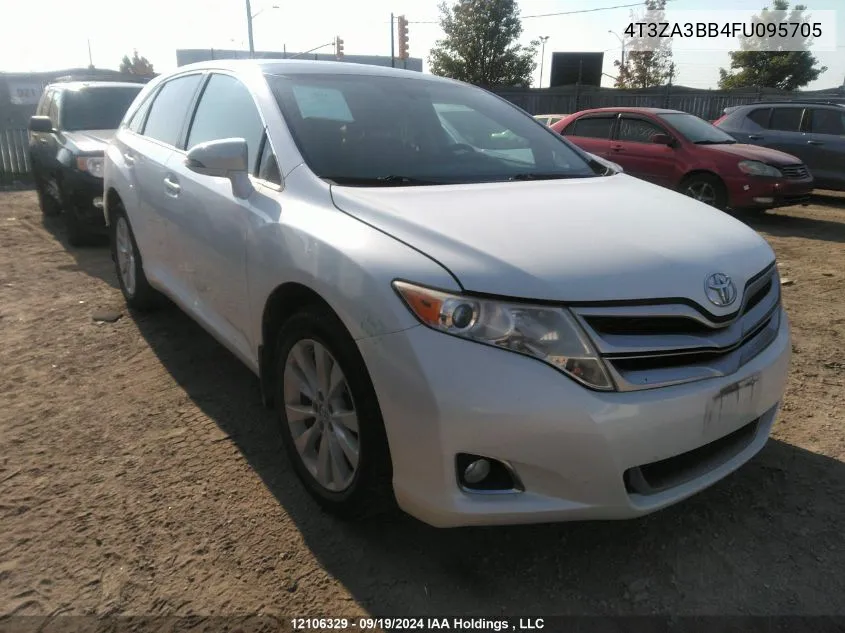 2015 Toyota Venza Le/Xle VIN: 4T3ZA3BB4FU095705 Lot: 12106329