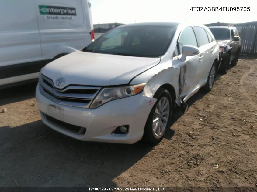 2015 Toyota Venza Le/Xle VIN: 4T3ZA3BB4FU095705 Lot: 12106329