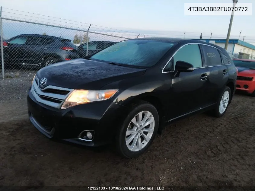 2015 Toyota Venza Le/Xle VIN: 4T3BA3BB2FU070772 Lot: 12122133