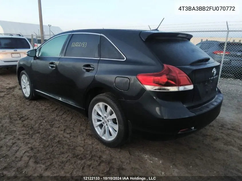 4T3BA3BB2FU070772 2015 Toyota Venza Le/Xle