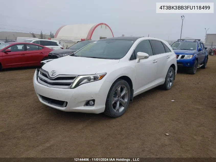 2015 Toyota Venza Le/Xle/Limited VIN: 4T3BK3BB3FU118499 Lot: 12144406