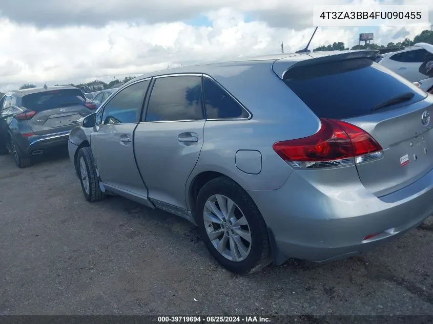 2015 Toyota Venza Le VIN: 4T3ZA3BB4FU090455 Lot: 39719694