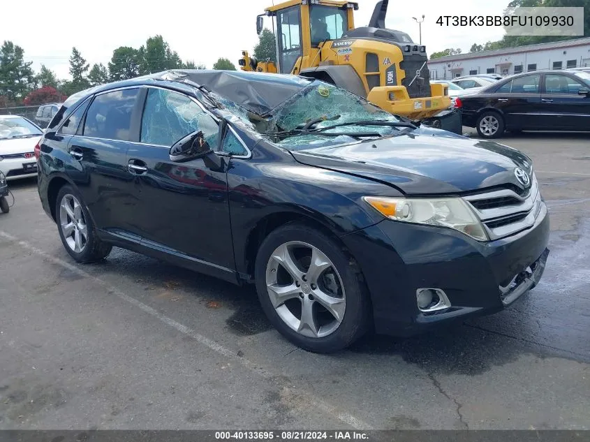 2015 Toyota Venza Xle V6 VIN: 4T3BK3BB8FU109930 Lot: 40133695