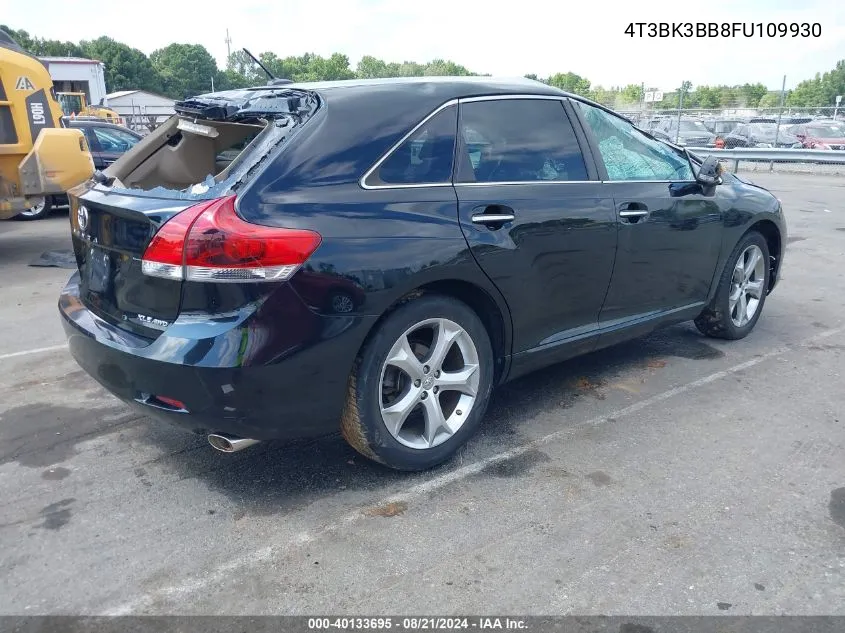 2015 Toyota Venza Xle V6 VIN: 4T3BK3BB8FU109930 Lot: 40133695