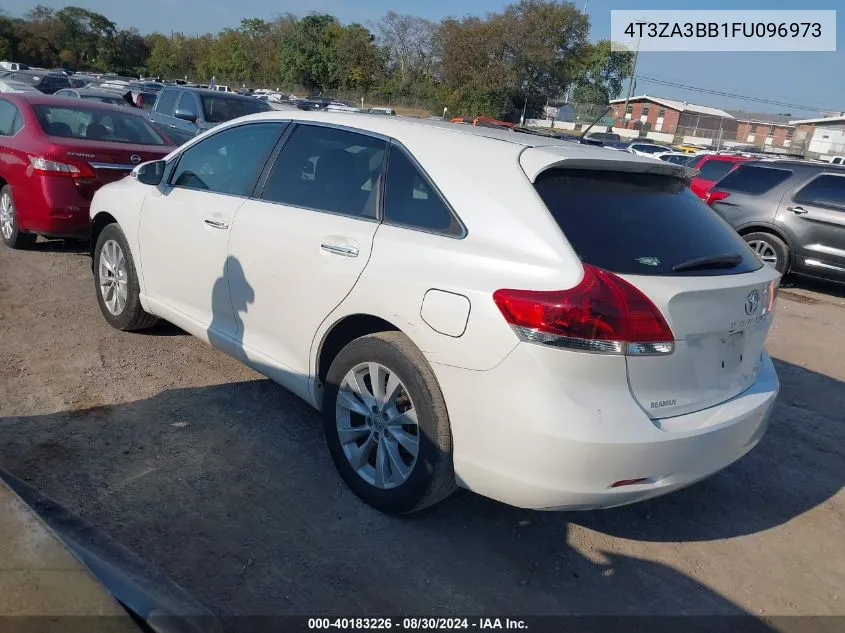 2015 Toyota Venza Xle VIN: 4T3ZA3BB1FU096973 Lot: 40183226