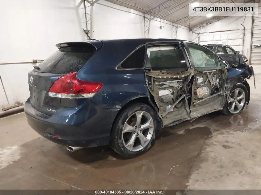 4T3BK3BB1FU119831 2015 Toyota Venza Xle V6