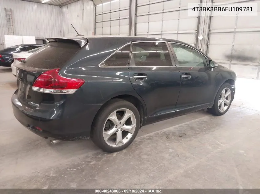 2015 Toyota Venza Le/Xle/Limited VIN: 4T3BK3BB6FU109781 Lot: 40243065