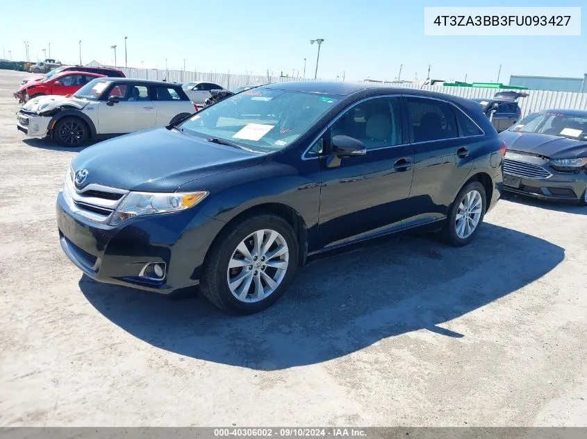 2015 Toyota Venza Le/Xle VIN: 4T3ZA3BB3FU093427 Lot: 40306002