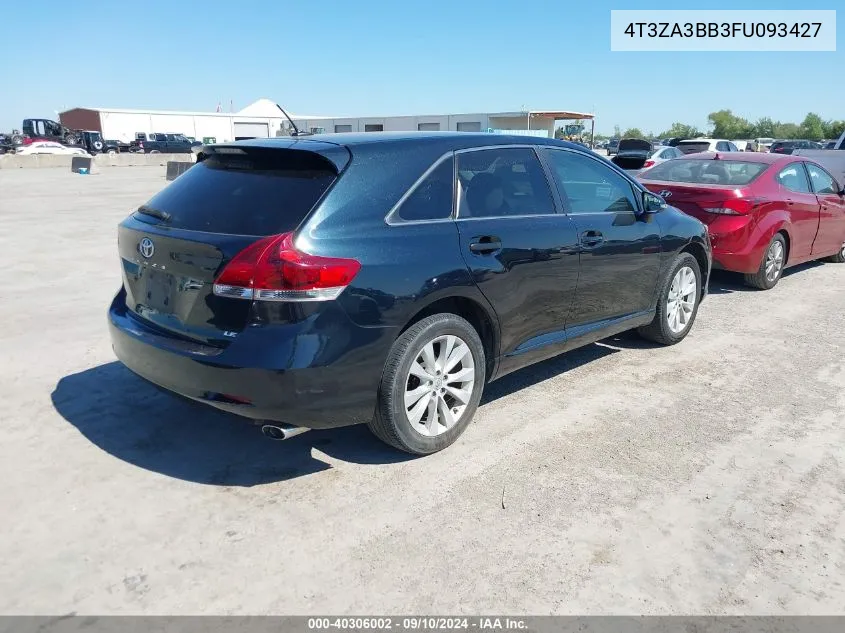 2015 Toyota Venza Le/Xle VIN: 4T3ZA3BB3FU093427 Lot: 40306002