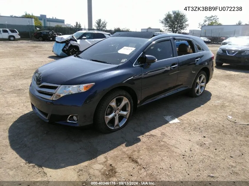 4T3ZK3BB9FU072238 2015 Toyota Venza Xle V6