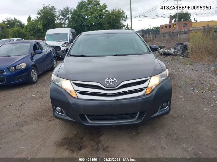 2015 Toyota Venza Le VIN: 4T3ZA3BB9FU095960 Lot: 40415614