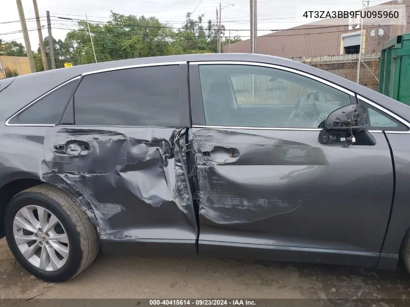 2015 Toyota Venza Le VIN: 4T3ZA3BB9FU095960 Lot: 40415614