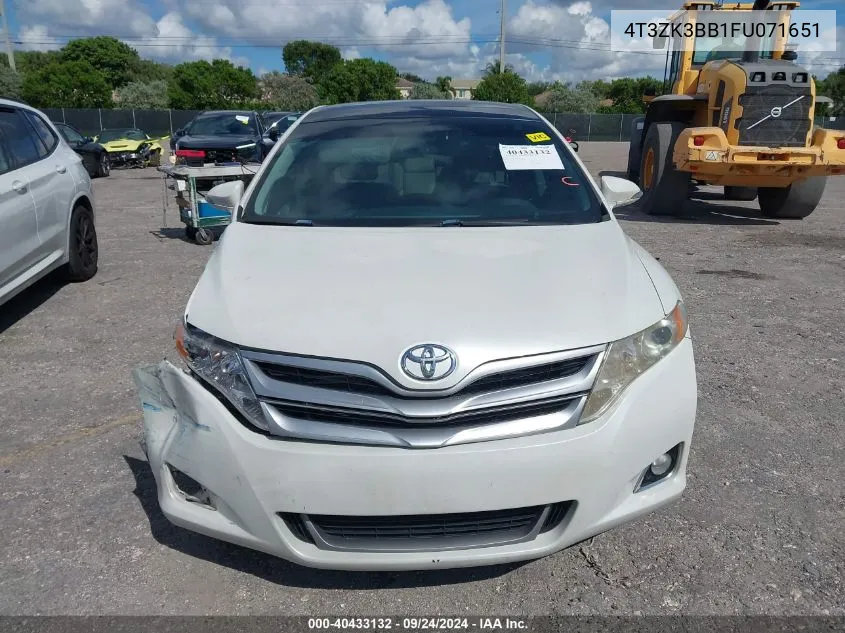 2015 Toyota Venza Xle V6 VIN: 4T3ZK3BB1FU071651 Lot: 40433132