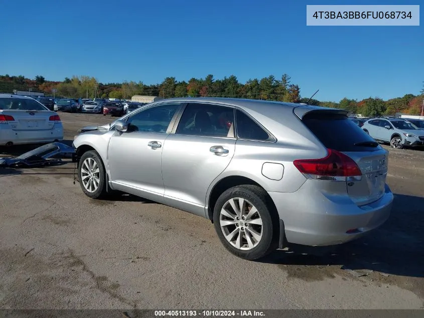 2015 Toyota Venza Xle VIN: 4T3BA3BB6FU068734 Lot: 40513193