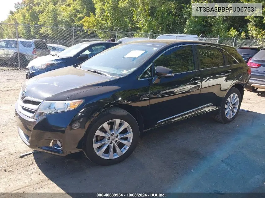 2015 Toyota Venza Le/Xle VIN: 4T3BA3BB9FU067531 Lot: 40539954