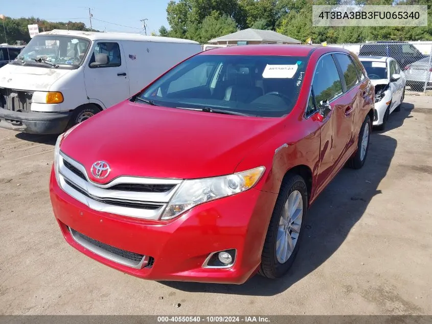 2015 Toyota Venza Le/Xle VIN: 4T3BA3BB3FU065340 Lot: 40550540